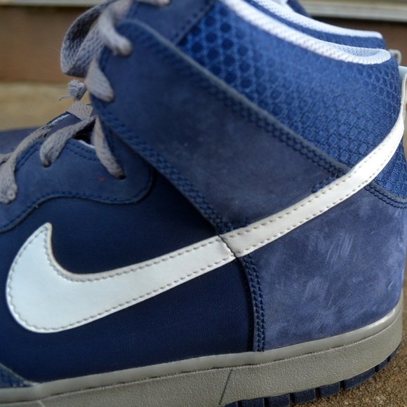 Nike Dunk High Size 12 Men Blue 2012 - Picture 5 of 12